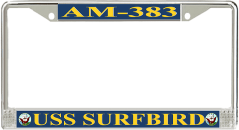 USS Surfbird AM-383 License Plate Frame