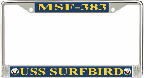 USS Surfbird MSF-383 License Plate Frame