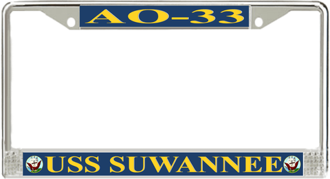 USS Suwannee AO-33 License Plate Frame