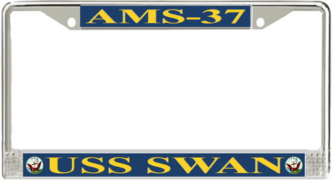 USS Swan AMS-37 License Plate Frame