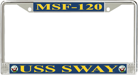 USS Sway MSF-120 License Plate Frame