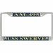 USS Swerve AM-495 License Plate Frame