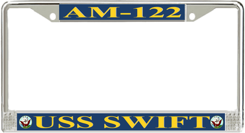 USS Swift AM-122 License Plate Frame