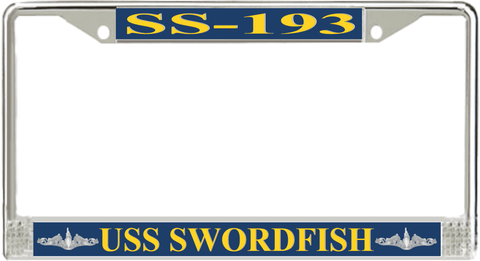USS Swordfish SS-193 License Plate Frame