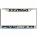 USS Swordfish SSN-579 License Plate Frame