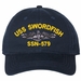 USS Swordfish SSN-579 with Dolphins Unstructured Dad Cap