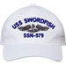 USS Swordfish SSN-579 with Dolphins Unstructured Dad Cap