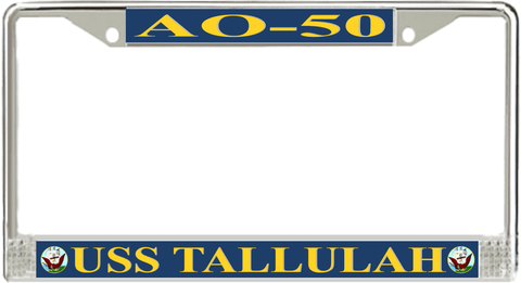USS Tallulah AO-50 License Plate Frame