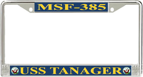 USS Tanager MSF-385 License Plate Frame