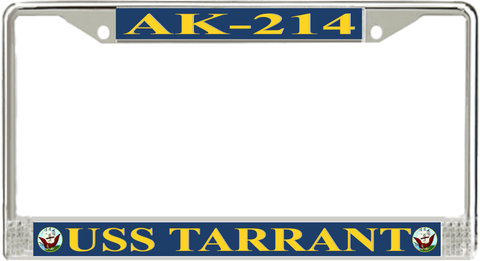 USS Tarrant AK-214 License Plate Frame