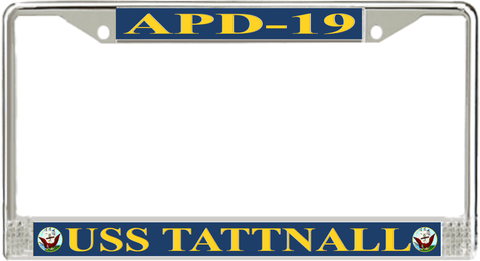 USS Tattnall APD-19 License Plate Frame