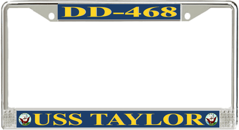 USS Taylor DD-468 License Plate Frame