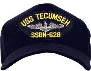 USS Tecumseh SSBN-628 (Silver Dolphins) Emblematic Cap