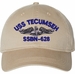 USS Tecumseh SSBN-628 with Dolphins Unstructured Dad Cap