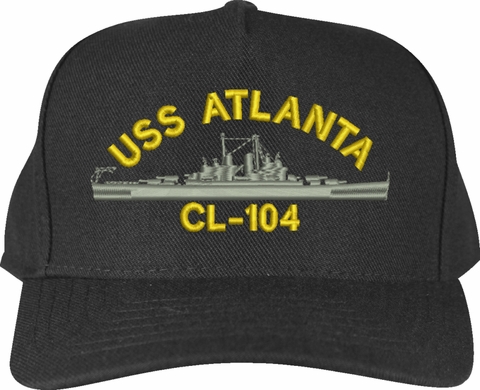 USS Atlanta CL-104 Ship Custom Embroidered Cap