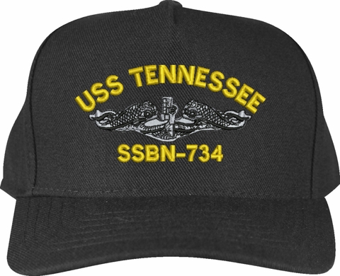 USS Tennessee SSBN-734 Submarine Custom Embroidered Cap