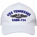 USS Tennessee SSBN-734 with Dolphins Unstructured Dad Cap