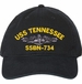 USS Tennessee SSBN-734 with Dolphins Unstructured Dad Cap