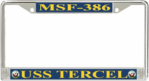 USS Tercel MSF-386 License Plate Frame