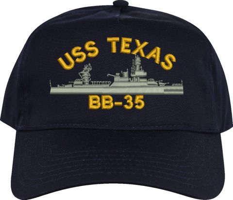USS Texas BB-35 Embroidered Cap
