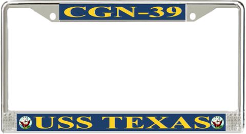 USS Texas CGN-39 License Plate Frame