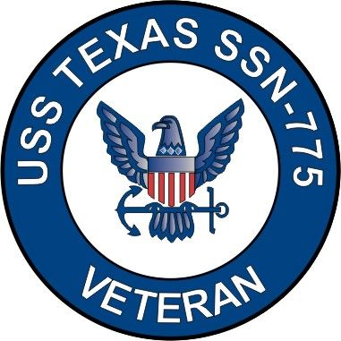 USS Texas SSN-775 Veteran Decal Sticker