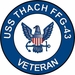 USS Thach FFG-43 Veteran Decal Sticker