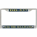 USS The Sullivans DD-537 License Plate Frame