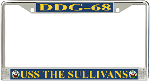 USS The Sullivans DDG-68 License Plate Frame