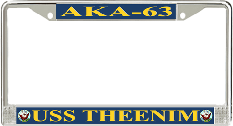 USS Theenim AKA-63 License Plate Frame