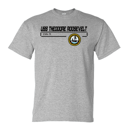 USS Theodore Roosevelt CVN-71 Crest T-Shirt