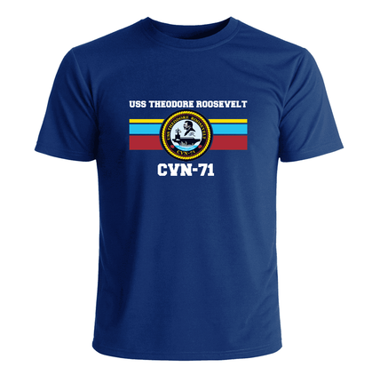 USS Theodore Roosevelt CVN-71 Crest T-Shirt