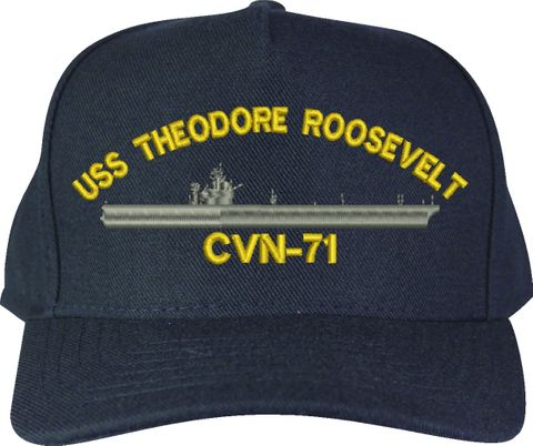 USS Theodore Roosevelt CVN-71 U.S. Made Cap