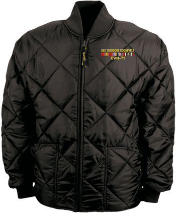 USS Theodore Roosevelt CVN-71 with Desert Storm Ribbons (Saudi Arabia) Bravest Jacket