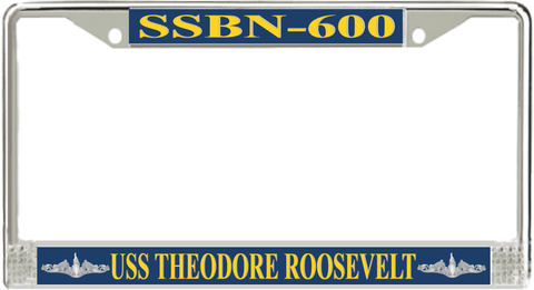 USS Theodore Roosevelt SSBN-600 License Plate Frame