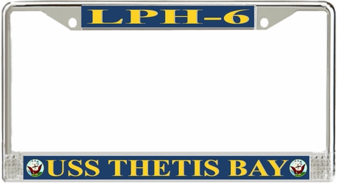 USS Thetis Bay LPH-6 License Plate Frame