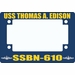 USS Thomas A. Edison SSBN-610 Motorcycle Frame