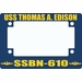 USS Thomas A. Edison SSBN-610 Motorcycle Frame