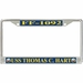 USS Thomas C. Hart FF-1092 License Plate Frame