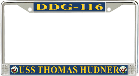 USS Thomas Hudner DDG-116 License Plate Frame