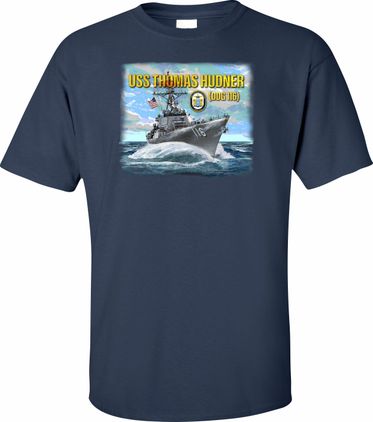 USS Thomas Hudner DDG-116 Printed Art T-Shirt