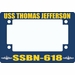 USS Thomas Jefferson SSBN-618 Motorcycle Frame