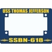 USS Thomas Jefferson SSBN-618 Motorcycle Frame