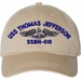 USS Thomas Jefferson SSBN-618 with Dolphins Unstructured Dad Cap