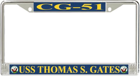 USS Thomas S. Gates CG-51 License Plate Frame