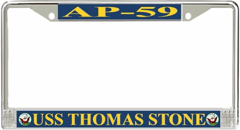 USS Thomas Stone AP-59 License Plate Frame