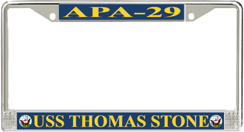 USS Thomas Stone APA-29 License Plate Frame