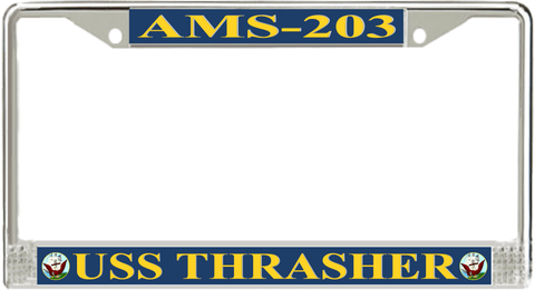 USS Thrasher AMS-203 License Plate Frame
