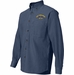 USS Threadfin SS-410 with Dolphins Embroidered Denim Shirt