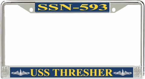 USS Thresher SSN-593 License Plate Frame
